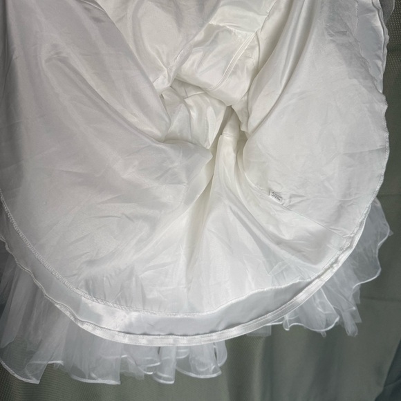 Miami Flower Girl Wedding Elegant White Lace Dress zip back full lined size 3 - Picture 12 of 16